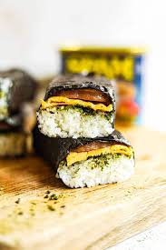 spam musubi with egg the heirloom pantry
