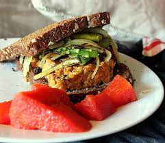 Tempeh Sandwiches With Grilled Watermelon And Peaches Vegan Vegan Richa gambar png