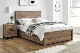 Rodley Wooden Oak Ottoman Bed Happy Beds