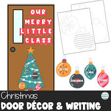 christmas door decoration kit with name