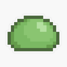 Terraria green slime Sticker for Sale by SeaSky31 