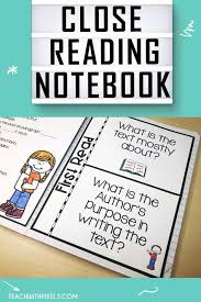 List Of Close Reading Strategies 3rd Interactive Notebooks