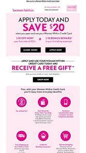 Woman within phone number credit card. You Re One Click Away From Exclusive Offers Free Shipping And Bonus Rewards Woman Within Email Archive