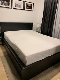 ikea malm queen storage bed mattress
