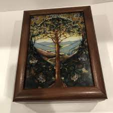 Tree Of Life Louis C Tiffany Wooden