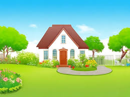 Cartoon House Garden Images Free