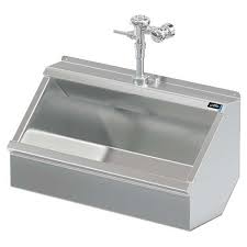 stainless steel trough style urinals by