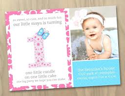 1 Year Birthday Invitation Card Baby Birthday Invitations Com First