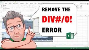 remove the div 0 error in excel
