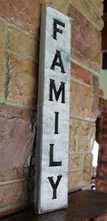 Vertical Family Sign Farmhouse Style