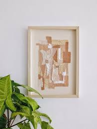 Naturally Dyed Framed Textile Wall
