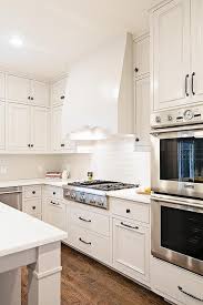 White Kitchen Cabinets With White Glass