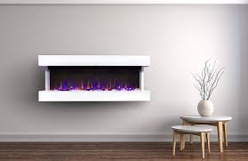 modern wall hanging electric fireplace