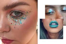 minute glitter mermaid halloween makeup