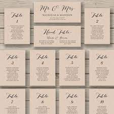 Wedding Seating Chart Template