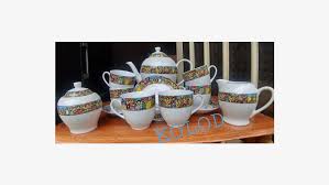 This cup set allows light to shine through and illuminate your tea, playing off the luster of the foil accents for a beautiful effect. Saba Traditional Tea Cup Set Addis Ababa Addis Ababa