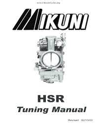 Copyright (c) 2002, mikuni american corporation all right reserved. Fillable Online Classiccycles Mikuni Hsr Series Carburetor Tuning Service Manual Mikuni Hsr Series Carburetor Tuning Service Manual Classiccycles Fax Email Print Pdffiller