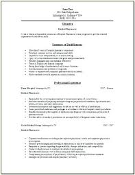 Cover Letter Examples For Pharmacy Technician Simple Sample Resume