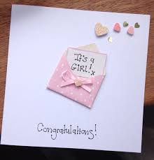 New Born Baby Card Girl Or Boy Congratulations By Byclaireelaine