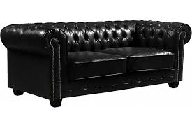 Chesterfield Black Leather Antique 3