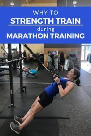 strength train during marathon training