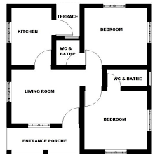 Ground Floor Plan Of Two Bedroom