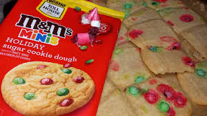 m ms minis holiday sugar cookie dough