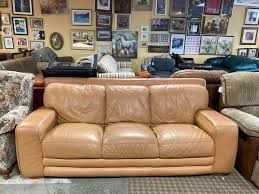decoro soft orange leather sofa for