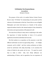 of studies by francis bacon an analysis francis bacon concept 