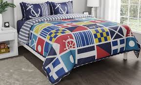 lavish home nautical quilt sets 2 or