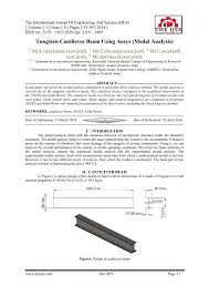tungsten cantilever beam using ansys
