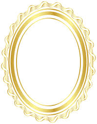 gold oval frame 1194883 png