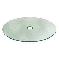 54 Inch Round Aquatex Patio Glass Table