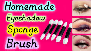 how to make eyeshadow sponge brush at