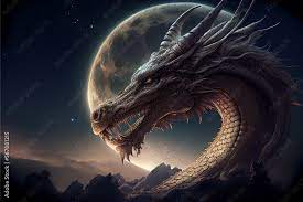 majestic fantasy dragon background