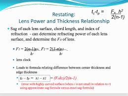 Lens Power Determination Of Power