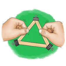 popsicle stick trusses what shape is