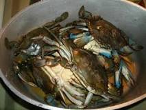 How do you boil a blue shell crab?