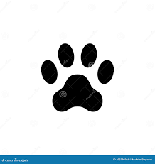 Печать лапки кота След ноги Животная лапка изолированная на белой  предпосылке Иллюстрация вектора - иллюстрации насчитывающей любимчик,  ангстрома: 105290291