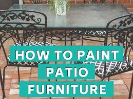 How To Paint Wrought Iron Furniture The