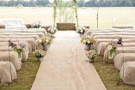 30 Hessian And Lace Hay Covers Rustic