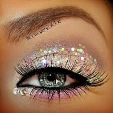 party makeup glitter eyes stylefrizz