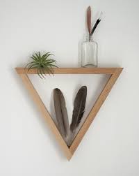 Diy Wooden Triangle Shelves The