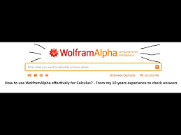 how to use wolframalpha effectively to