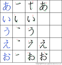 Write Japanese Hiragana