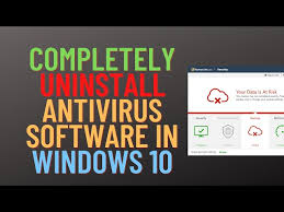completely uninstall antivirus software