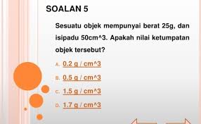 Kertas peperiksaan ini adalah untuk subjek sains. Sains Tingkatan 1 Bab 2