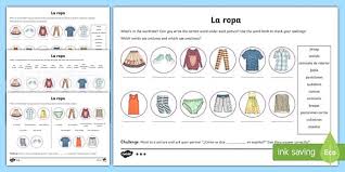 Many of the spanish language elements you'll encounter in this linguistic museums are rather straightforward—spanish is really great at not overcomplicating things (as opposed to, say, english). How Do We Say The Spanish Words For Clothes Twinkl Blog