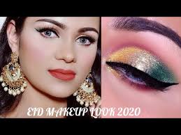 eid makeup tutorial 2020 emerald green