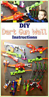 Nerf gun rack wall mounted : How To Build A Nerf Gun Wall With Easy To Follow Instructions